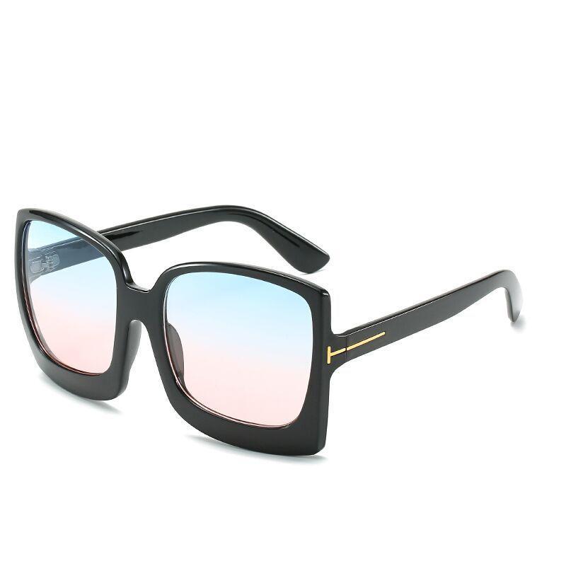 Fashion Oversized Women Square Big Frame Graduent Woman and Lady Sunglasses Brand Designer with UV400 Protection gafas de sol mujer