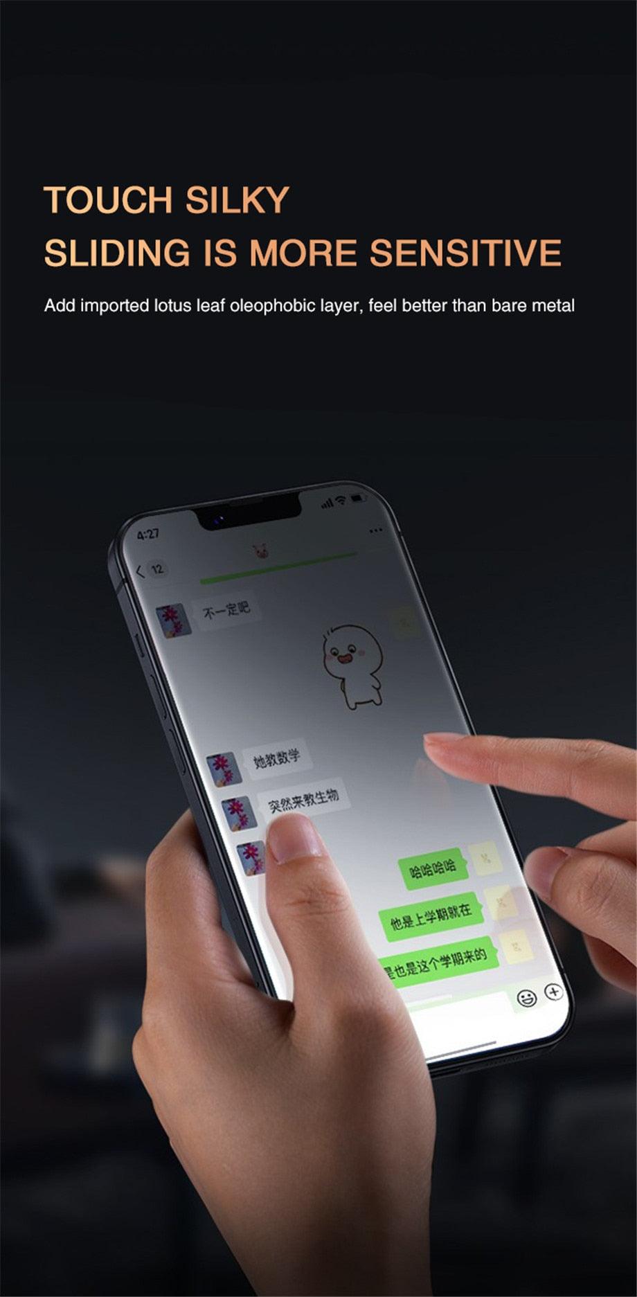 Full Cover Anti-Spy Screen Protector For iPhone 11 12 13 PRO MAX Privacy Glass For iPhone 14 Pro 8 Plus XS Max XR Tempered Glass Anti-Spy Privacy Screen Protector for iPhone