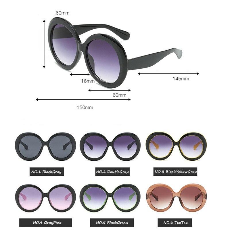 Luxury Round Oversized Big Frame Oval Vintage Elegant Woman Sunglasses Oculos De Sol Gafas