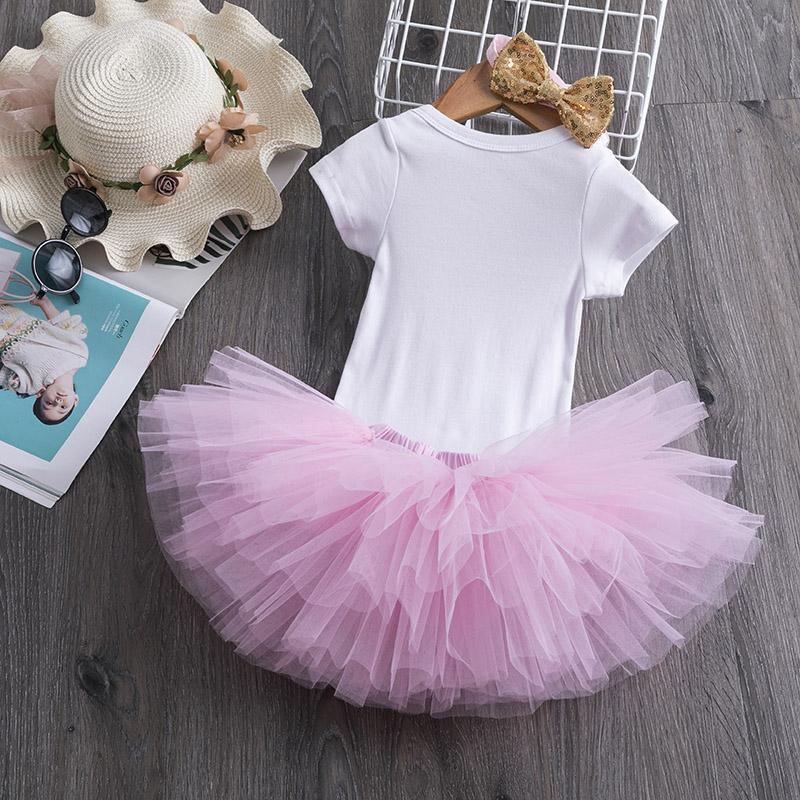 New 1st Birthday Tutu Baby Infant Christening Cake Dresses for Party Kids 1 Year Baby Girl For Birthday Party