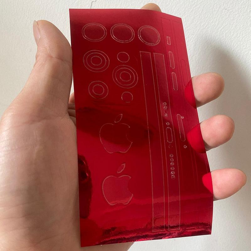 Frame Decal Skin for iPhone 13 Pro Max Side Film Cover Protector Ultra Thin Matte Stickers For 13 Mini Protector Film Side Frame Film Skin Anti-Scratch Sticker