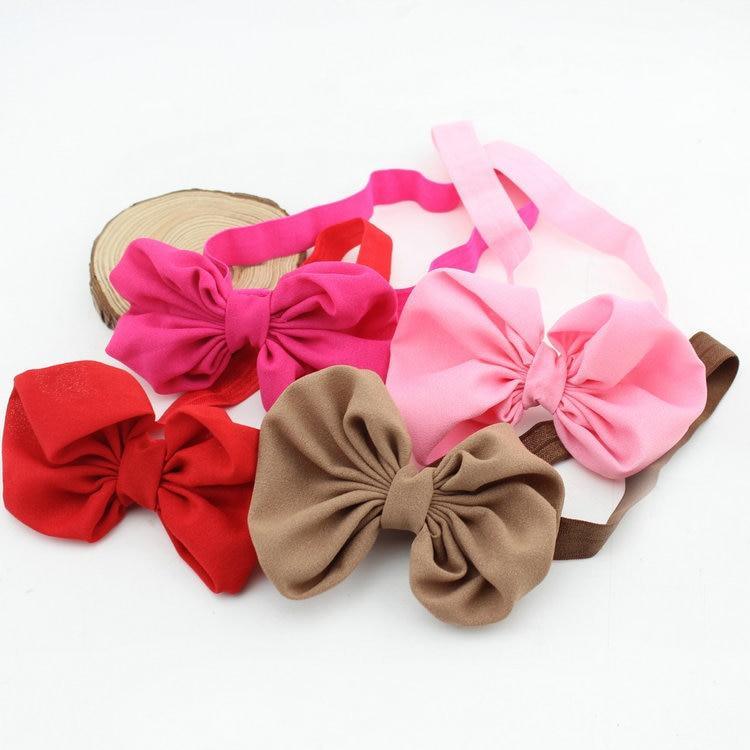 Modern Baby Headband Ribbon Handmade Toddler Infant Kids Hair Accessories Bows Bowknot For Girls