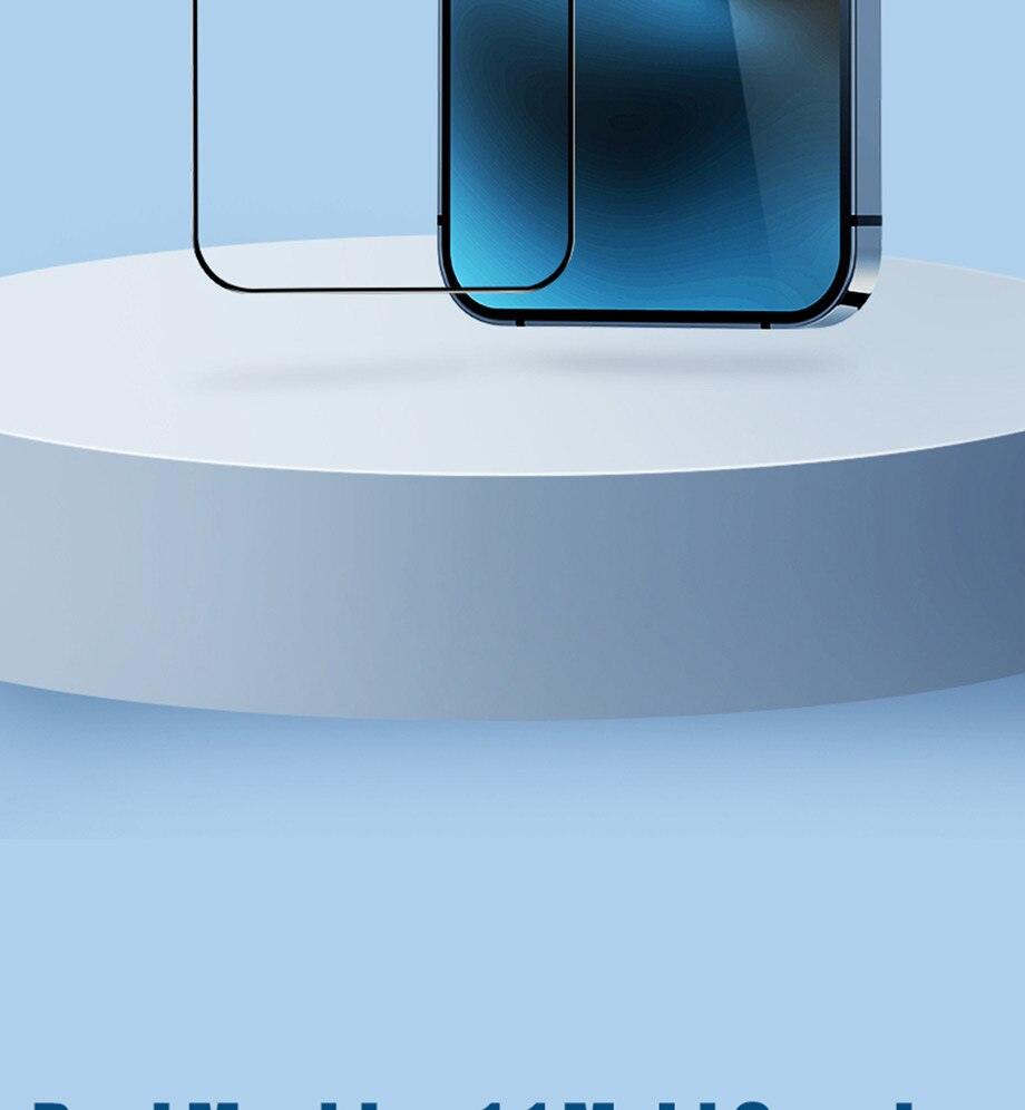 4Pcs Full Cover Screen Protectors for IPhone 13 11 12 Pro Max Mini 13Pro 11Pro 14 PRO XS MAX X XR SE 6S 8 7 Plus Tempered Glass Ultra Clear Tempered Glass Case Friendly Easy to Install Screen Protector