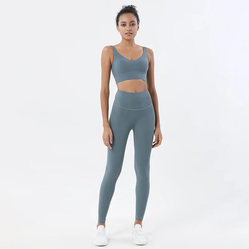 Sportswear Yoga Sets Leggings, & Crop Tops