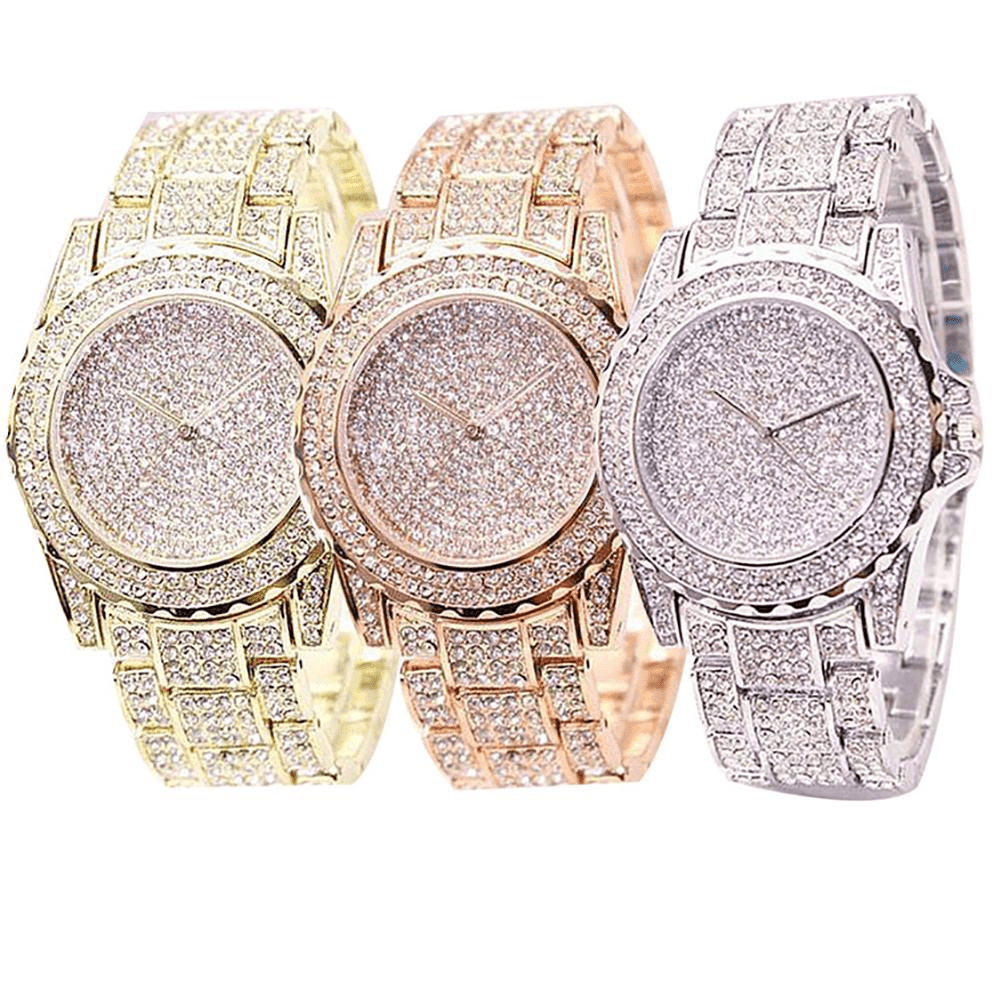 Fashion Watch Women Luxury Round Quartz Watch Wrist Watches for Women Shiny Gold Sliver Watches Wrist Watch For Ladies Gift