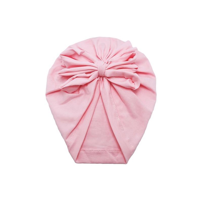 Luxury Modern Baby Headband Hat Bowknot Print Cotton Stretchy Turban Headband Infant Head Wrap Beanie Hat For Babies and Kids