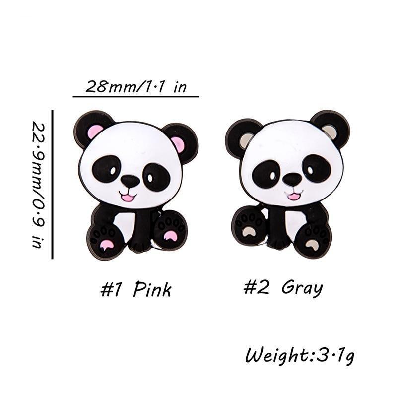 5PCS/SET Silicone Animal Beads BPA Free Baby Teething Beads Toy For Pacifier Clips New Born Silicone Rodent Tiny Rod Baby Teether For Baby Kids
