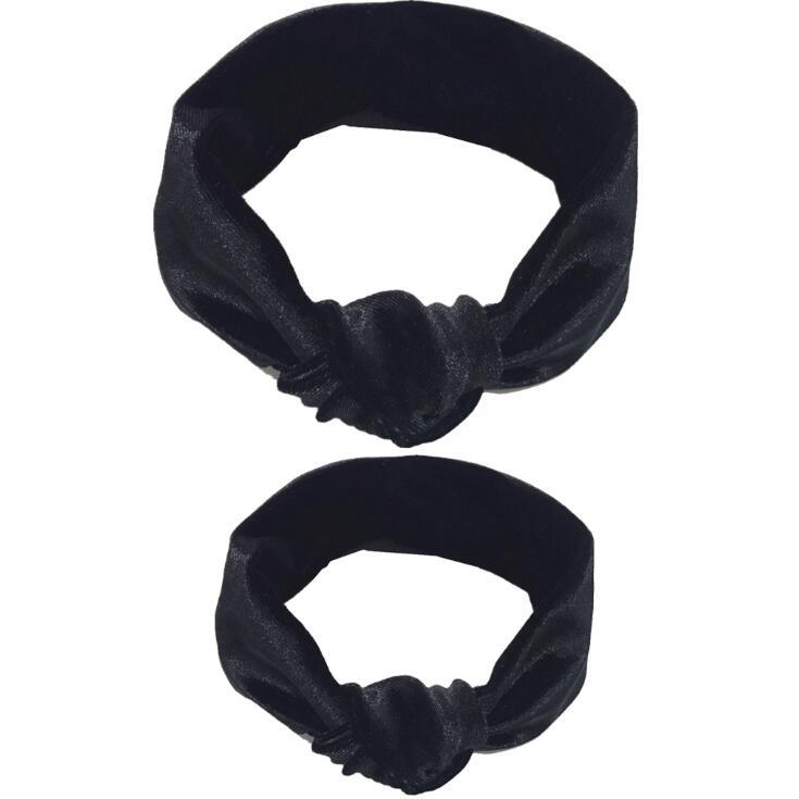 Modern Mother & Baby Headbands Kids Girl Bow With Rabbit ear Print Floral Hair Bands Parent-Child Hair Accessories