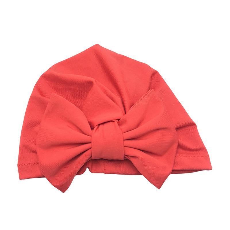 Luxury Modern Baby Headband Hat Bowknot Print Cotton Stretchy Turban Headband Infant Head Wrap Beanie Hat For Babies and Kids