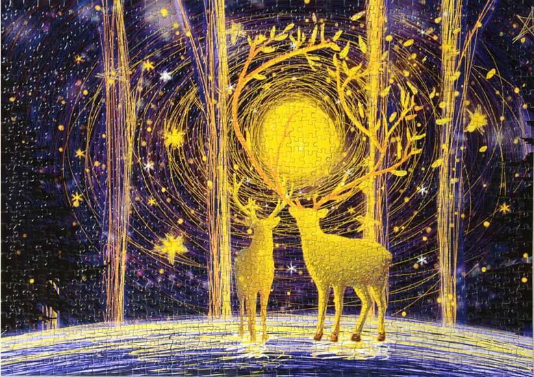 1000 Pieces Wooden Assembling Picture Space Travel Landscape Puzzles Toys For Adults Children And Kids Home Game Fun