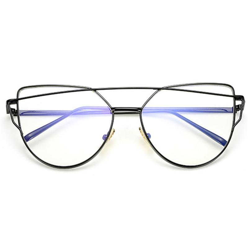 NEW Stevvex Designer Cat eye Sunglasses For Women and Ladies in Vintage Metal Reflective Glasse Mirror Retro Oculos De Sol Gafas Style With UV 400 Protection