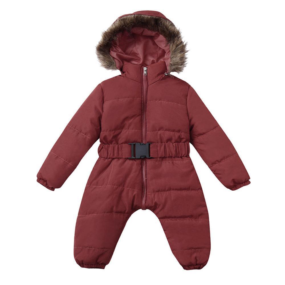 Winter Clothes For Infant Baby Hooded Warm Thick Snowsuit Jumpsuit Romper for Boys and Girls Style