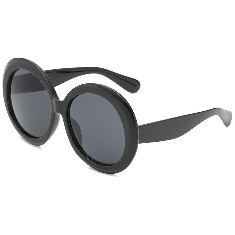 Luxury Round Oversized Big Frame Oval Vintage Elegant Woman Sunglasses Oculos De Sol Gafas