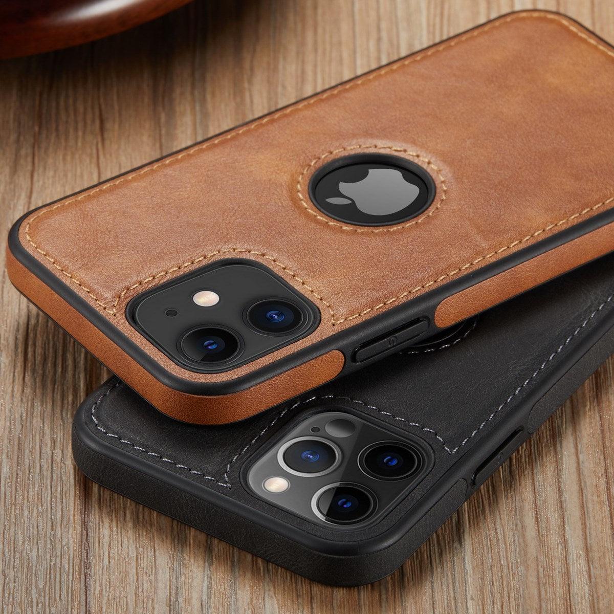 Luxury PU Leather Phone Case For iPhone 14 pro max 13 Pro max 11 12 Pro Max XR XS Max X 7 Plus case leather Slim Back Cover Compatible with iPhone 13 Pro Case Slim Leather Classic Luxury Elegant Phone Cover