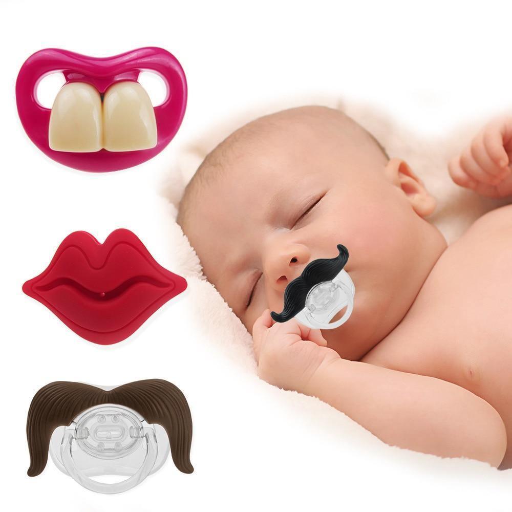 Silicone Funny Pacifier Dummy Nipple Teethers Appease Toy Toddler Pacy Orthodontic Teat For Infants Baby and Kids
