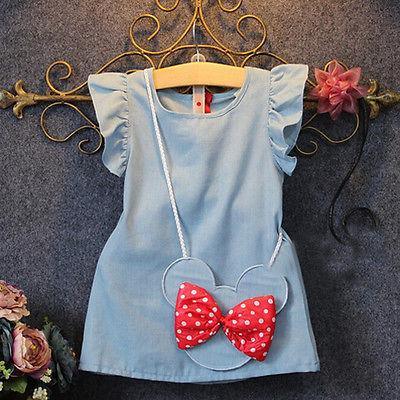 Children's Wear Dress Girls Dresses For Party and Wedding with 100% Cotton Striped Lapel Fly Sleeves