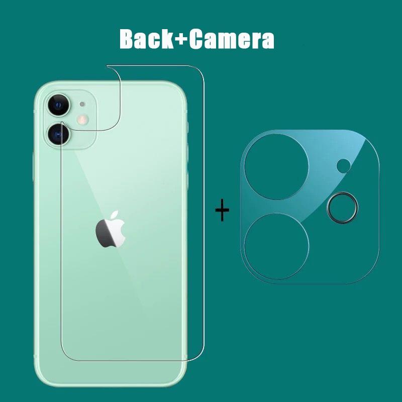 3 In 1 2PCS Front+Back+Lens Full Cover Tempered Glass Film For iPhone 12 11 Pro Max Mini Screen Protector For iPhone 13 Pro Max Glass Temper Glass Film Temper Glass Film Premium HD Clarity Anti-Fingerprint/Scratch for iPhone
