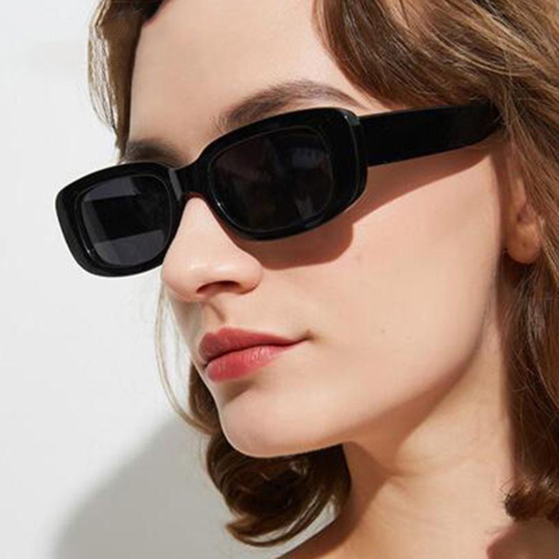 Vintage Retro Small Rectangle Sunglasses Women Brand Designer Square Sunglasses Shades Female UV400