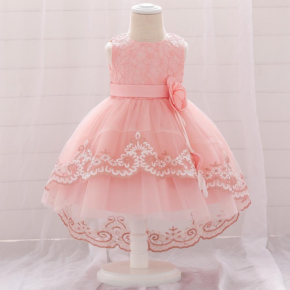New Baby Lace Gown Clothes Embroidered Tail Princess Unique Dress Perfect Gift For Girls