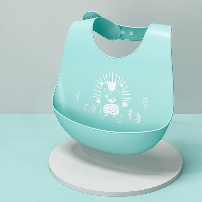 Adjustable Oil-proof Food Grade Silicone Drool bib Soft And Comfortable Saliva Towel Lunch Baby Bib For Babies and Kids