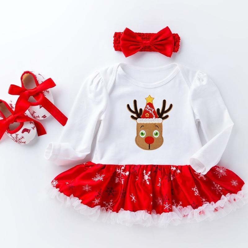 Cute Deer Christmas Costumes For Kids Long Sleeve Baby Girl Clothes Set Unique Design Perfect For Kids