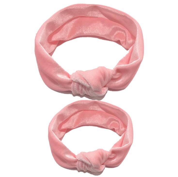Modern Mother & Baby Headbands Kids Girl Bow With Rabbit ear Print Floral Hair Bands Parent-Child Hair Accessories