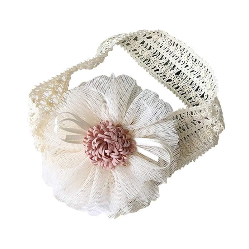 ILuxury Handmade Infant Child Hair Band Three-dimensional Alloy Rhinestone Crown Headdress Elastic Headband Turban For Baby Girls