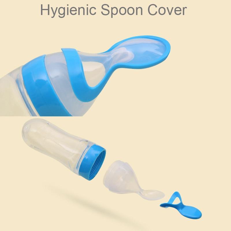 New Modern Baby Bottle Spoon Feeder Dropper Silicone Spoons for Feeding Medicine Kids Toddler Cutlery Utensils Children Accessories Newborn Bottle Spoon Ideal For Travel