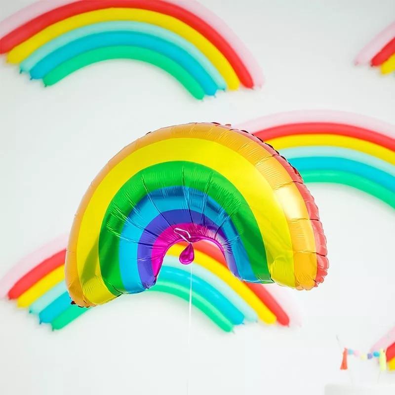 Big Heart Luxury Decorations Ballons and Donuts Lip Stick Ice Cream and Rainbow Style Balloons For Kids Baby and Birthday Decorations Inflatable Helium