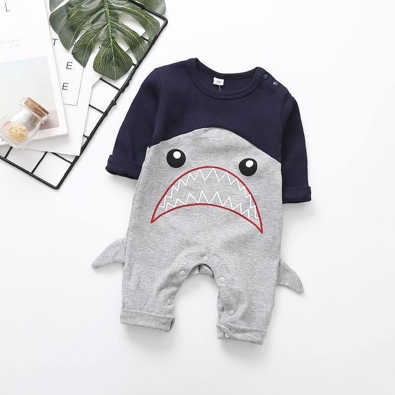 Fashion Trend Stevvex Cute Animals Spring Romper Newborn Baby Clothes Kids Long Sleeve Underwear Cotton Boys Clothes Romper For Kids