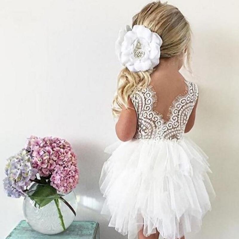 Luxury Toddler Girl Baby Clothing Dresses For 1 Year Birthday Christening Lace Girls Tulle Infant Party Cake Smash Outfit Dress for Girls 1-6 Years