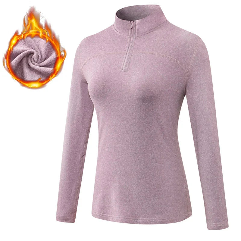 Breathable Moisture Wicking Sports Top with Zipper