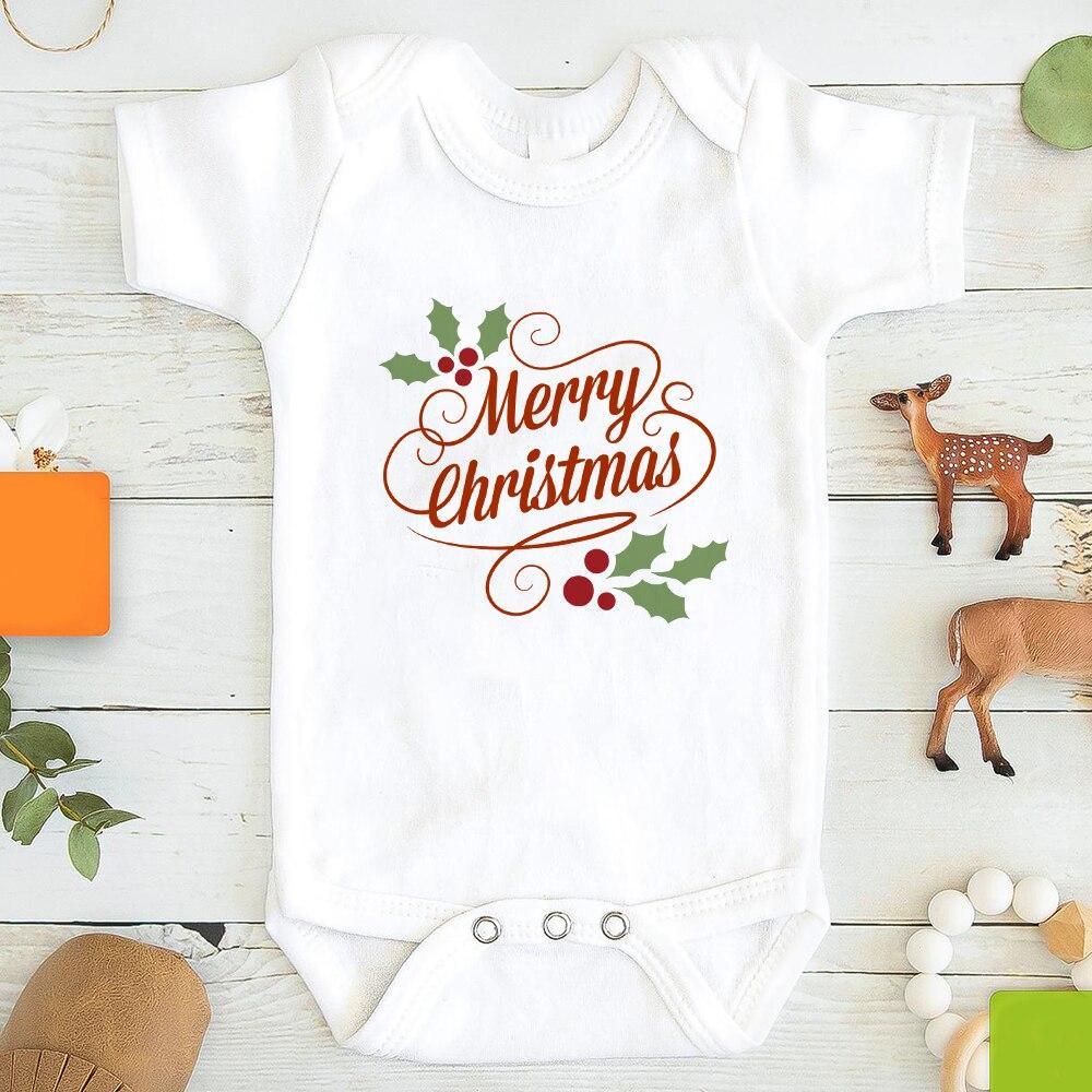 Baby Girl / boy Clothes Cute Dog Christmas Print One-Pieces Bodysuit for Newborns Design