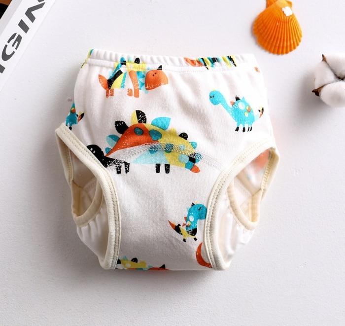 8-layer Pants Baby Diapers Reusable Training Pants Washable Cloth Diapers Waterproof Pants Nappies With Leak-proof Side