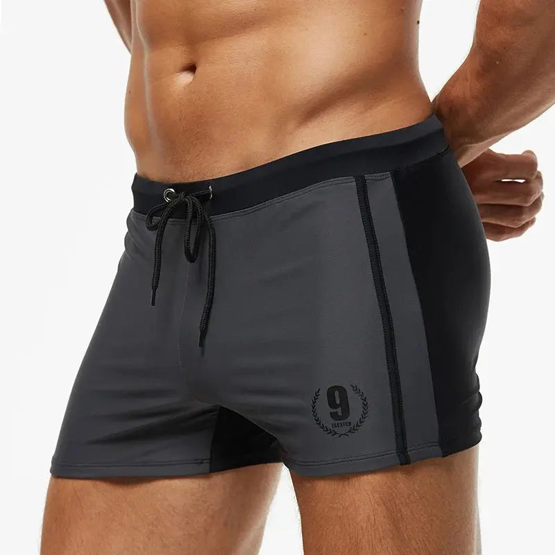 Men's Breathable Gym & Swim Shorts Adjustable Waist Quick Dry