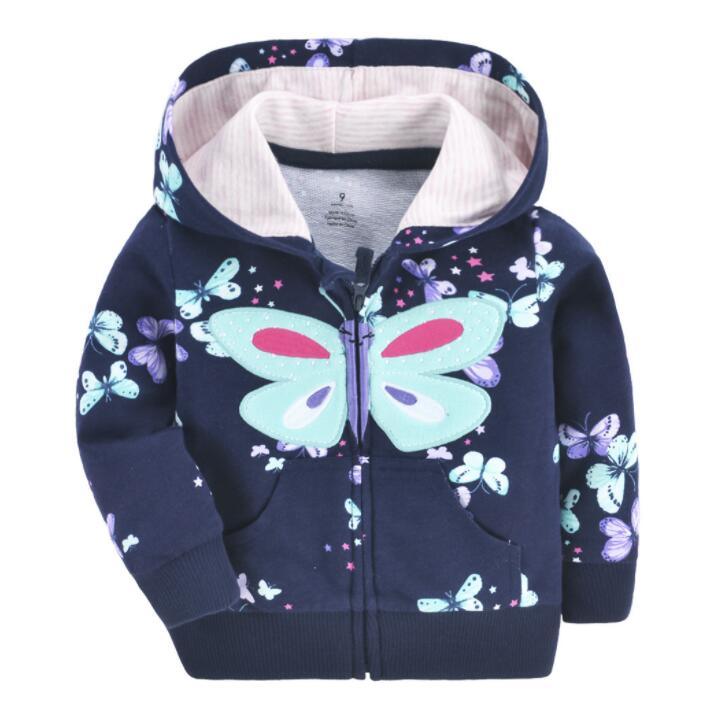 Luxury Printed New Trend Newborn Baby Hooded Cotton Sweater For Baby Girl/boys In Elegant Modern Luxury Style With Unicorn