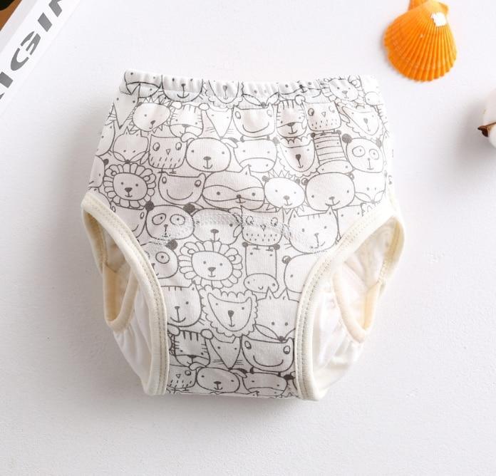 8-layer Pants Baby Diapers Reusable Training Pants Washable Cloth Diapers Waterproof Pants Nappies With Leak-proof Side