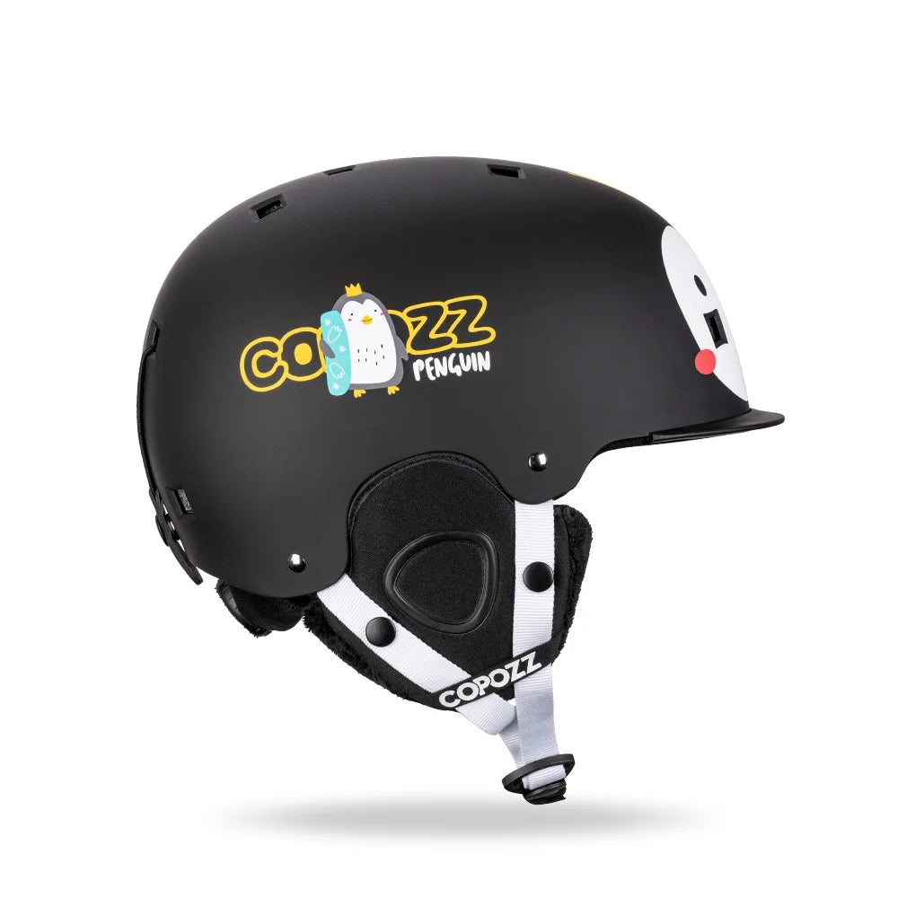 Kids Ski Helmet Cartoons Integrally Molded Safety