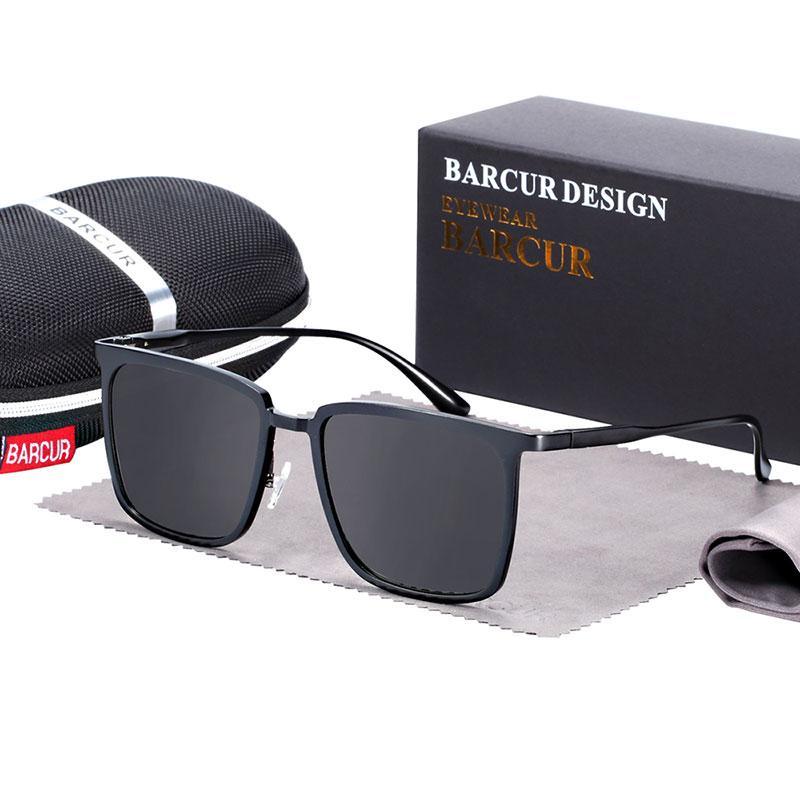 New Elegent Polarized Square Sunglasses Aluminium Magnesium Sunglasses for Men and Women With UV400 Protection