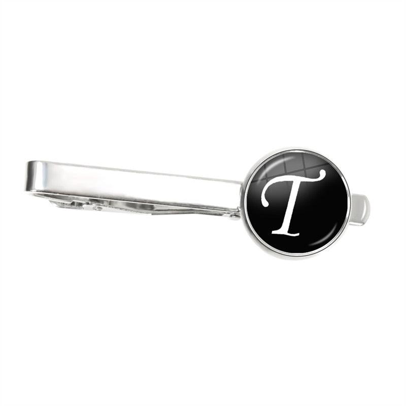 Men's Fashion 26 Alphabet Letters Tie Clips Personality Name Letters Jewelry Letter Tie Clip Men's Fashion Tie Pin Buckle Clip Tie Decoration Suit Accessories Men Necktie Clip Pin Suit Accessories Gift