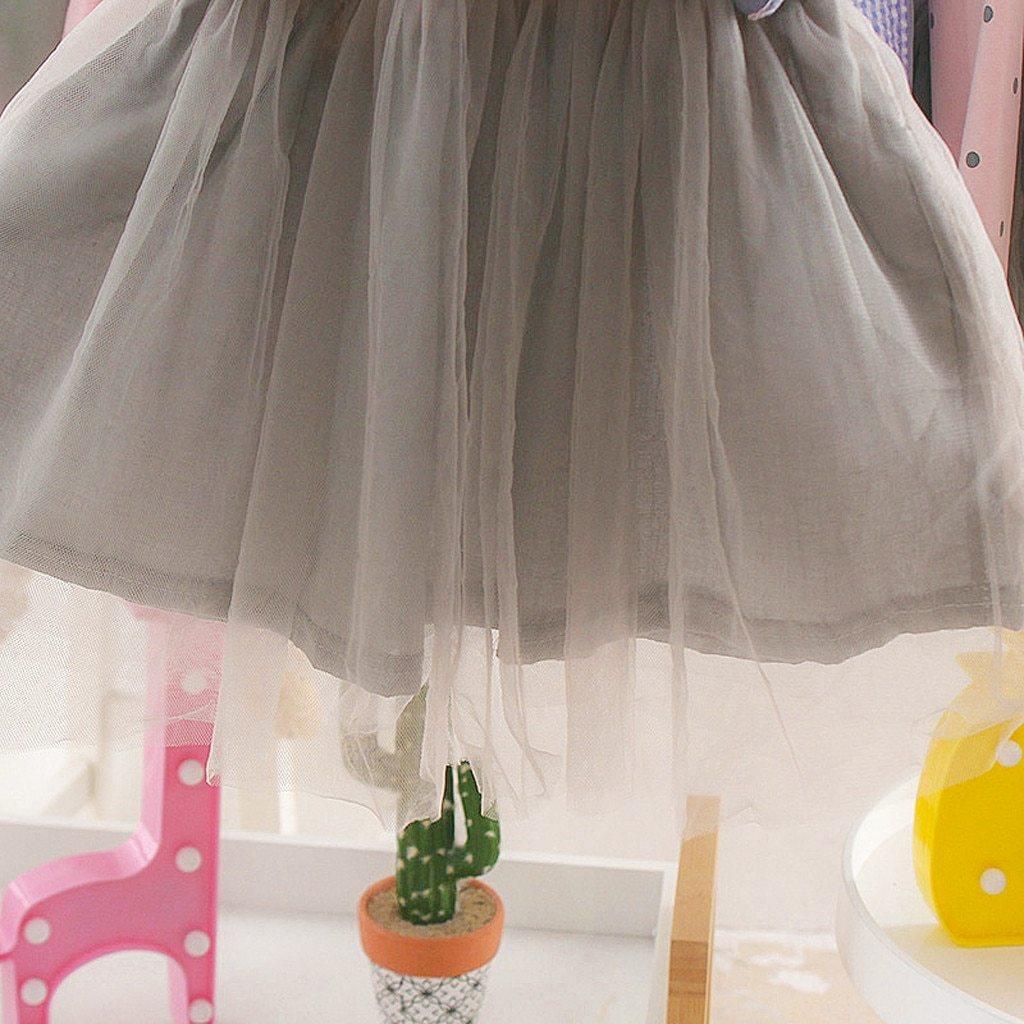 Fashion Modern New Spring Toddler Kids Baby Girls Patchwork Tulle Casual Princess Dress For Girls