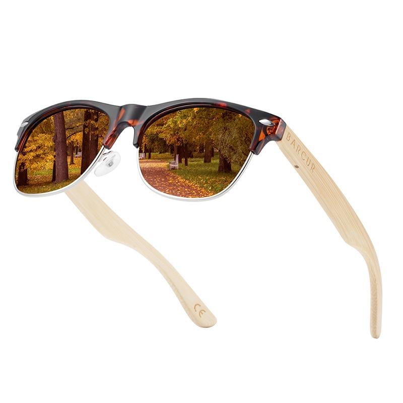 Brand Bamboo Handmade Luxury Polarized Modern and Retro Wood Sunglasses for Men and Women With UV400 Protection