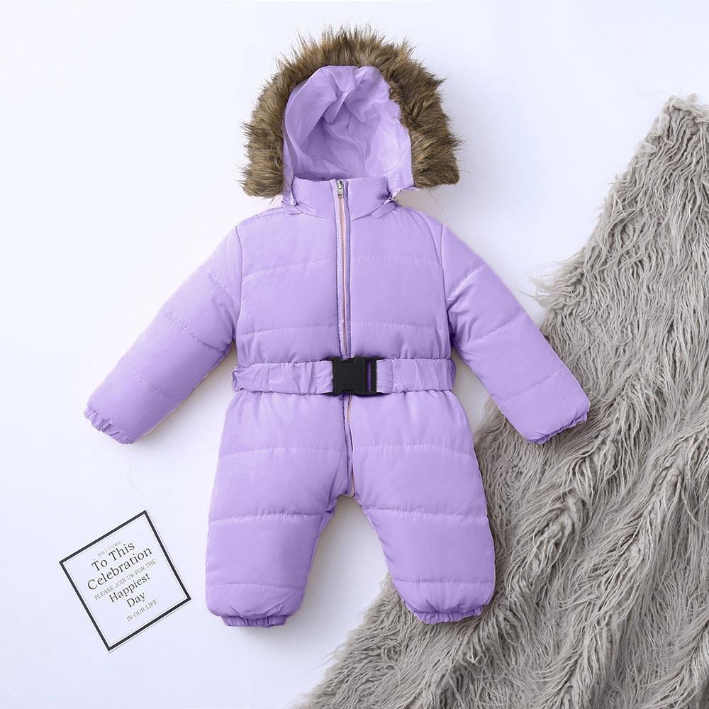 Winter Clothes For Infant Baby Hooded Warm Thick Snowsuit Jumpsuit Romper for Boys and Girls Style