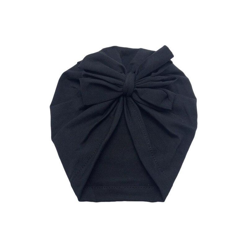 Luxury Modern Baby Headband Hat Bowknot Print Cotton Stretchy Turban Headband Infant Head Wrap Beanie Hat For Babies and Kids