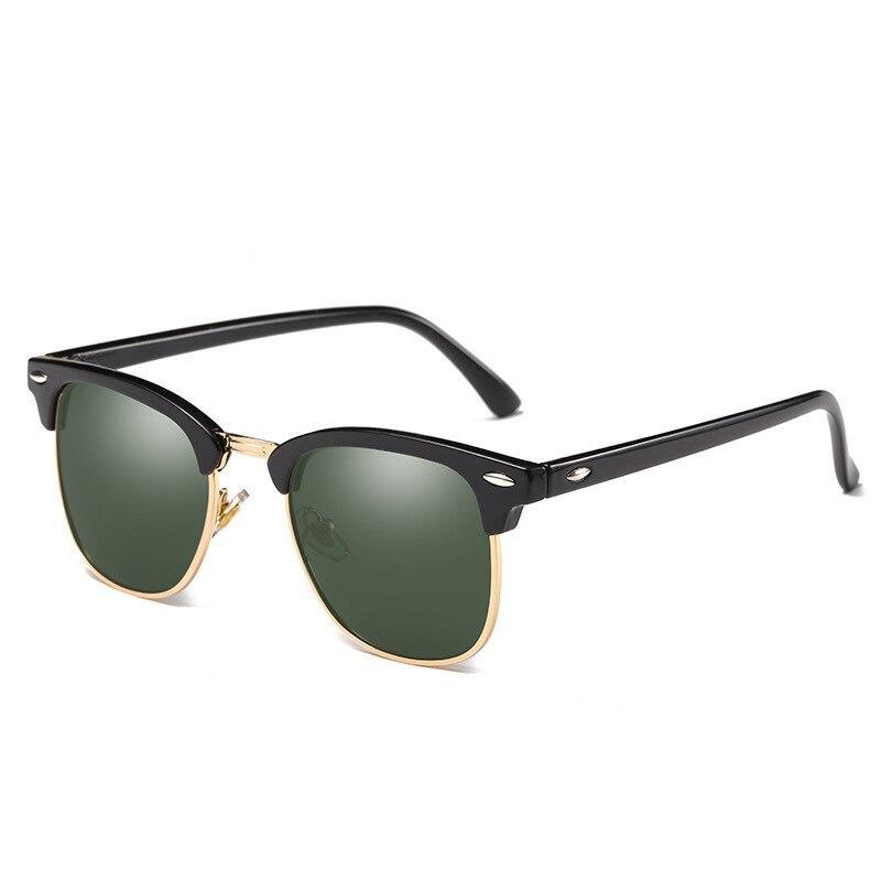 Luxury Popular Famous Retro Semi-Rimless Brand Designer Sunglasses For Women and Men Polarized Classic Oculos De Sol Gafas Retro EyeglassesWith UV400 Sunglasses