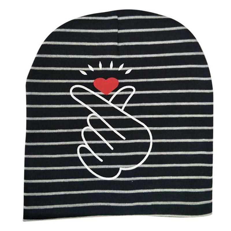 Modern Baby Hat Cute Ear Cotton Girls Cap Scarf Infant Hats Finger love Kids Boys Knitted Cap Winter hat I love mama/pap Cap