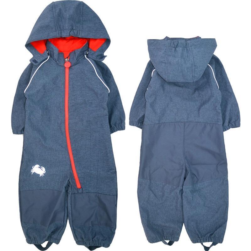 Ski suit For Children Soft Shell Outdoor Jacket Waterproof Fleece Lining Jumpsuit For Boys and Girls In Modern Colorful Design