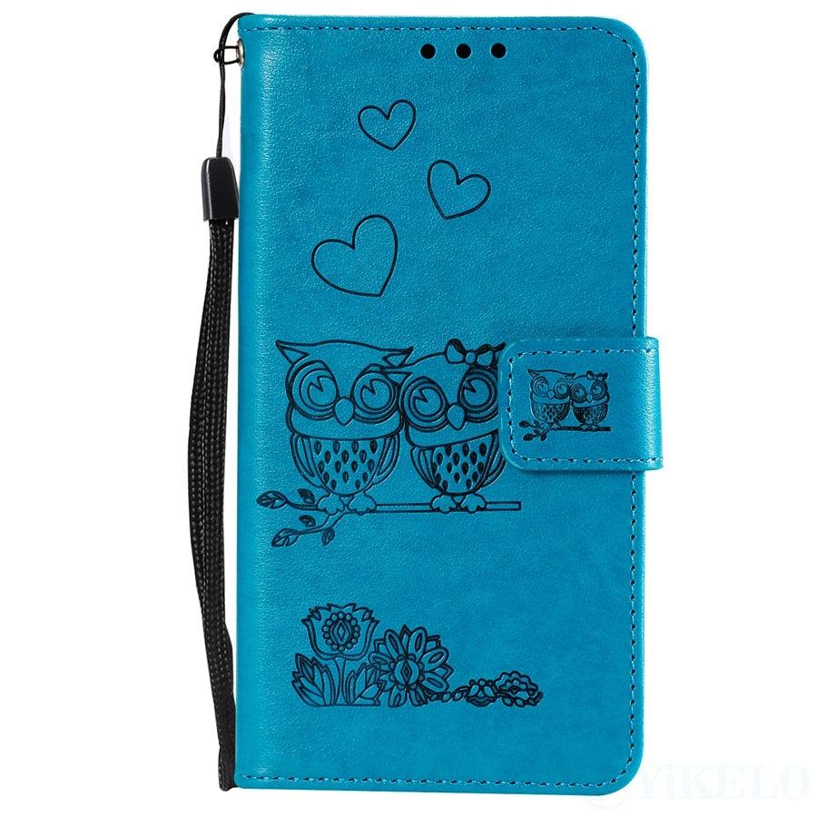 Love Couple Leather Case For iPhone 12 11 Pro mini Phone Flip Wallet Soft Cover Shockproof Floral Cute Modern Leather Wallet Phone Case For iPhone