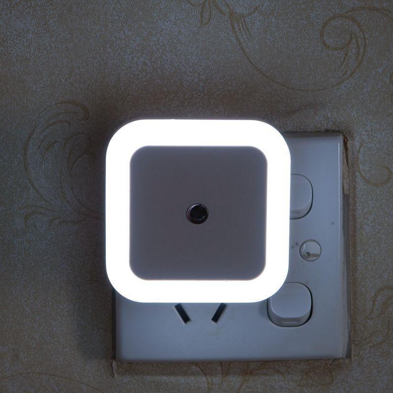STEVVEX Wireless Sensor LED Night Light with EU and US Plug Mini Square Night Lights For Baby Room Bedroom Corridor Lamp multi purpose
