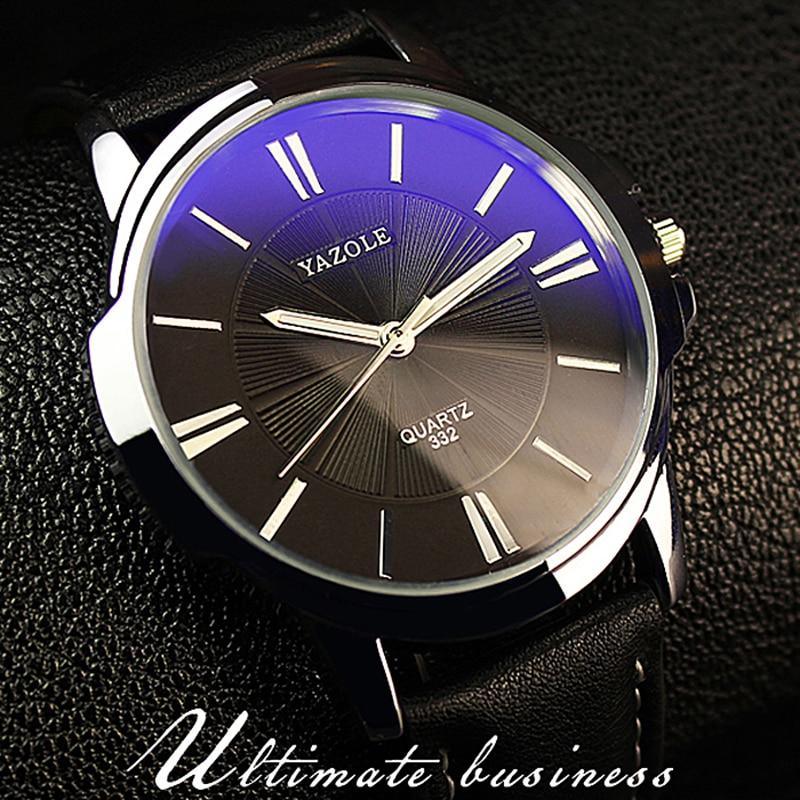 New Classic Men Watch Waterproof Leather Belt Luxury Business Style Excellent Design Perfect Gift